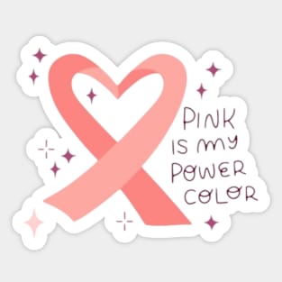 Breast cancer awareness pink ribbons set Sticker